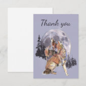 Vielen Dank, Coyotes Watercolor Natur Dankeskarte (Vorne/Hinten)