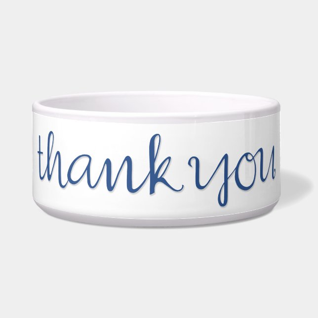 Vielen Dank Curry Blue Pet Bowl Napf (Vorderseite)