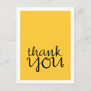 Vielen Dank Cursive Black Postcard Postkarte