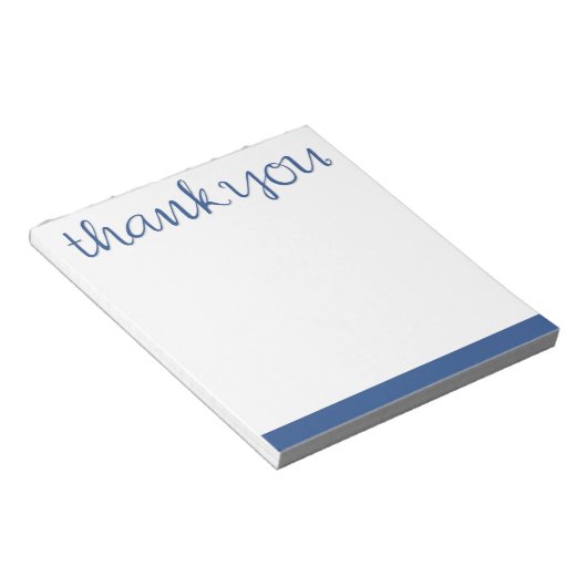 Vielen Dank Cursive Blue Notepad Notizblock (angewinkelt)