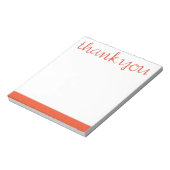 Vielen Dank Cursive Mandarine Notepad Notizblock (Rotiert)