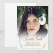 Vielen Dank Custom Beuneral Foto Beileid Trauerver Dankeskarte (Vorne/Hinten)