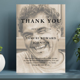 Vielen Dank Custom Beuneral Foto Beileid Trauerver Dankeskarte