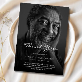 Vielen Dank Custom Beuneral Foto Beileid Trauerver Dankeskarte