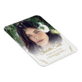 Vielen Dank Custom Beuneral Foto Beileid Trauerver Magnet (Rechte Seite)