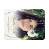 Vielen Dank Custom Beuneral Foto Beileid Trauerver Magnet (Horizontal)
