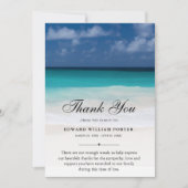 Vielen Dank Custom Funeral Beach Beileid Gkurze Dankeskarte (Vorderseite)