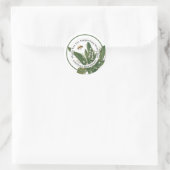 Vielen Dank, Custom Honey Wildblume Bee Apiary Lab Runder Aufkleber (Tasche)