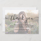 Vielen Dank, Custom Personalisiert Foto Geburtstag Dankeskarte (Vorderseite)