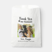 Vielen Dank Custom Pet Foto Hunde Leckerei Hochzei Geschenktütchen (Vorderseite)