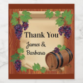 Vielen Dank, Custom Weinetikett (Einzelnes Label)