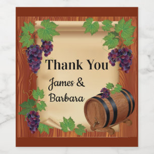 Vielen Dank, Custom Weinetikett