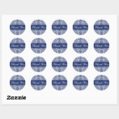 Vielen Dank, Damask Envelope Sticker Siegel (Blatt)