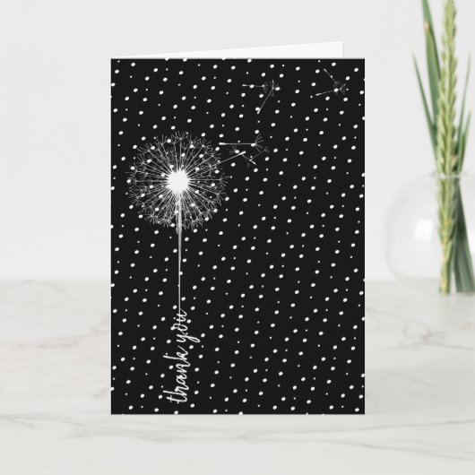 Vielen Dank, Dandelion On Dots Karte (Vorderseite)