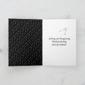 Vielen Dank, Dandelion On Dots Karte (Innenseite)