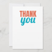 Vielen Dank dank Nachricht Dankeskarte (Rückseite)