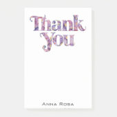 *~* Vielen Dank Dankbarkeit Manifestation Floral A Post-it Klebezettel (Vorderseite)