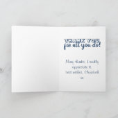 Vielen Dank - Danke und Anerkennung Karte (Innenseite)