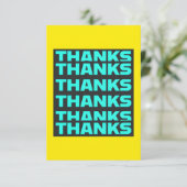 Vielen Dank - Dankeschön-Karte Dankeskarte (Stehend Vorderseite)