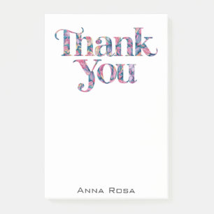 *~* Vielen Dank Dankeschön Manifestation AP85 Flor Post-it Klebezettel