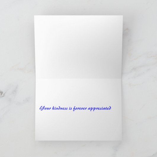 Vielen Dank Dankeskarte (Innenseite)