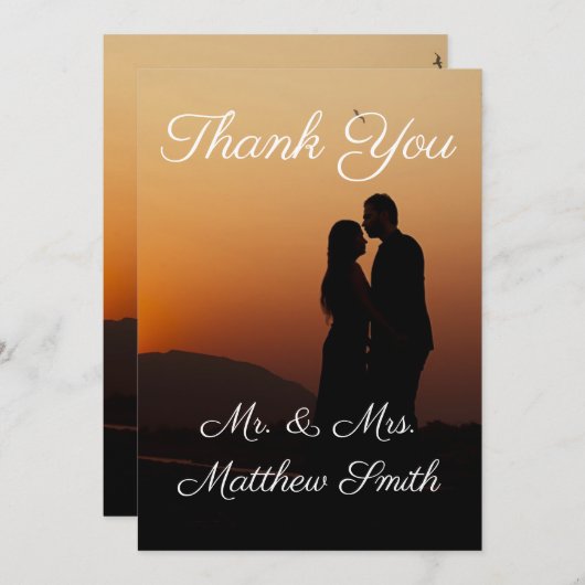 Vielen Dank Dankeskarte (Vorne/Hinten)