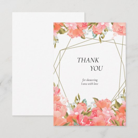 Vielen Dank Dankeskarte (Vorne/Hinten)