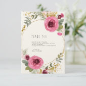 Vielen Dank Dankeskarte (Stehend Vorderseite)