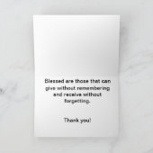 Vielen Dank Dankeskarte (Innenseite)