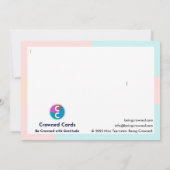 "Vielen Dank" Dankeskarte (Rückseite)