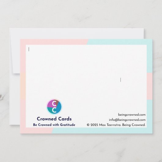 "Vielen Dank" Dankeskarte (Rückseite)