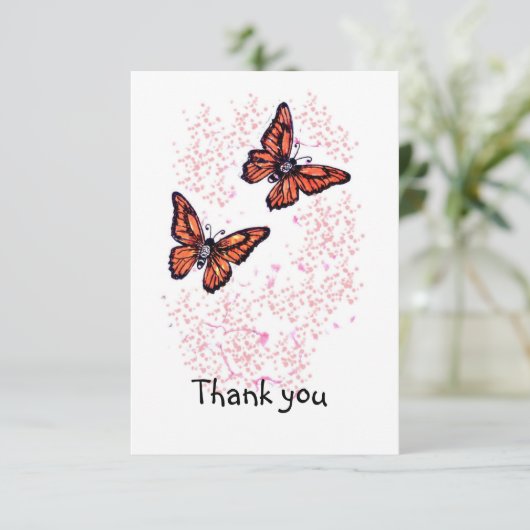 Vielen Dank Dankeskarte (Stehend Vorderseite)