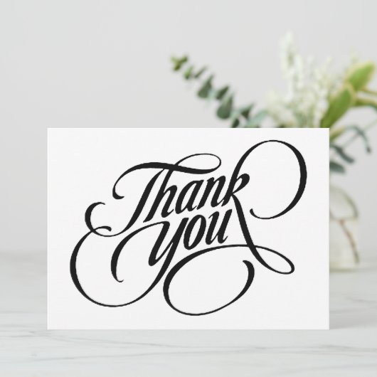 Vielen Dank Dankeskarte (Stehend Vorderseite)