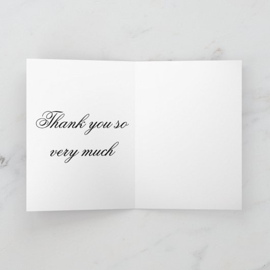 Vielen Dank Dankeskarte (Innenseite)