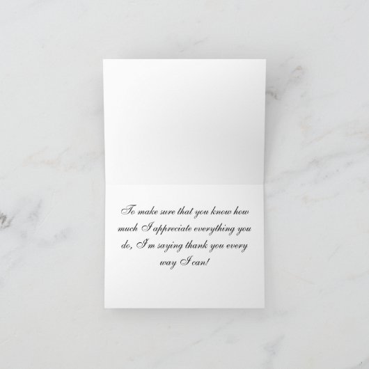 Vielen Dank Dankeskarte (Innenseite)