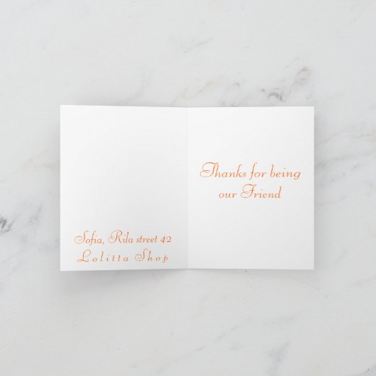 Vielen Dank Dankeskarte (Innenseite)