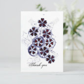 Vielen Dank Dankeskarte (Stehend Vorderseite)