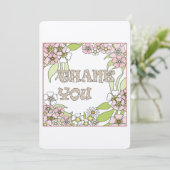 Vielen Dank Dankeskarte (Stehend Vorderseite)