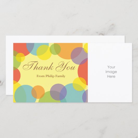 Vielen Dank Dankeskarte (Vorne/Hinten)