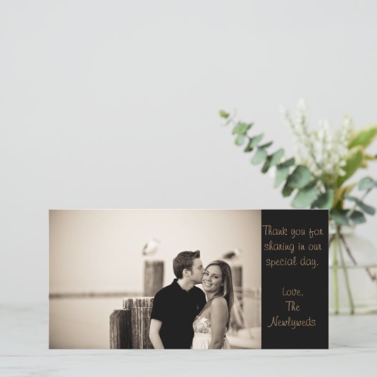 Vielen Dank Dankeskarte (Stehend Vorderseite)