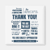 Vielen Dank, Dark Blue Message Magnet (Vorne)