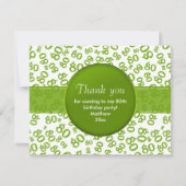 Vielen Dank: Das 80. Green/White Bday Number-Muste (Vorderseite)