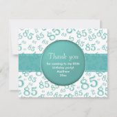 Vielen Dank: Das 85. Muster für Aquamarine/weiße Z (Vorderseite)