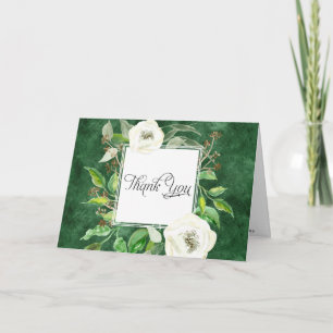 Vielen Dank, dass Bridal Wedding Boho Leaf Wreath Dankeskarte