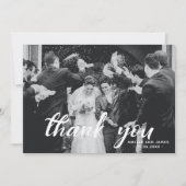 Vielen Dank, dass das Script-Foto benutzerdefinier Dankeskarte (Vorderseite)