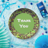 Vielen Dank, dass der grüne Braune Herbst Aufwertu Pappteller (Party)