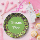 Vielen Dank, dass der grüne Braune Herbst Aufwertu Pappteller (Party)