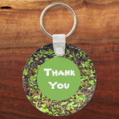 Vielen Dank, dass der grüne Braune Herbst Aufwertu Schlüsselanhänger (Vorderseite)