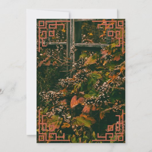 Vielen Dank, dass Ihr Kartenfallen Foliage Dankeskarte (Vorderseite)