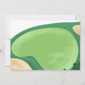 Vielen Dank, dass Ihr Kartenloch in einem Golf Geb Einladung (Rückseite)